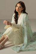 Cross Stitch | Chikankari Lawn 25 | FLORAL MELODY - by - Libasekhas UK - Registered Vendor of : Cross Stitch - 100% Original Designer Dresss