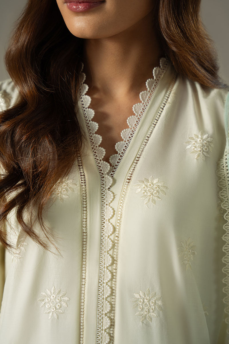Cross Stitch | Chikankari Lawn 25 | FLORAL MELODY - by - Libasekhas UK - Registered Vendor of : Cross Stitch - 100% Original Designer Dresss