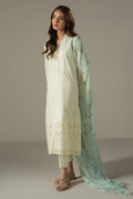 Cross Stitch | Chikankari Lawn 25 | FLORAL MELODY - by - Libasekhas UK - Registered Vendor of : Cross Stitch - 100% Original Designer Dresss