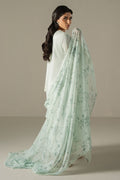 Cross Stitch | Chikankari Lawn 25 | BLUE AURA - by - Libasekhas UK - Registered Vendor of : Cross Stitch - 100% Original Designer Dresss
