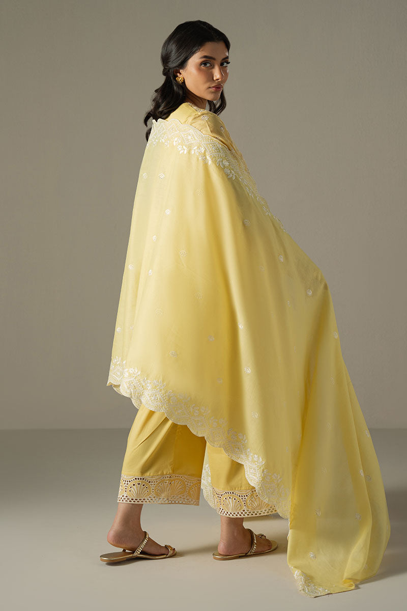 Cross Stitch | Chikankari Lawn 25 | ORCHID GEM - by - Libasekhas UK - Registered Vendor of : Cross Stitch - 100% Original Designer Dresss