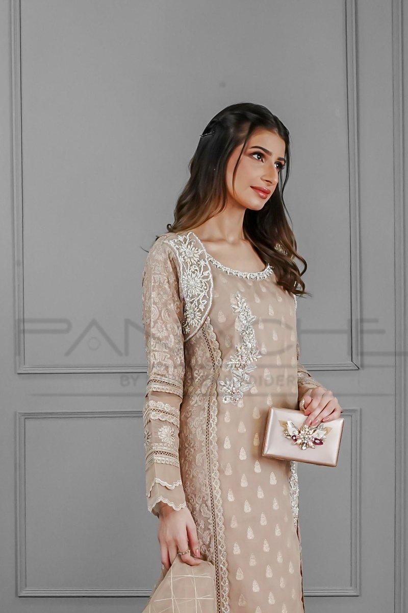 Panache | Pret | Classy Rosette Couture - by - Libasekhas UK - Registered Vendor of : Panache By Mona - 100% Original Designer Dresss