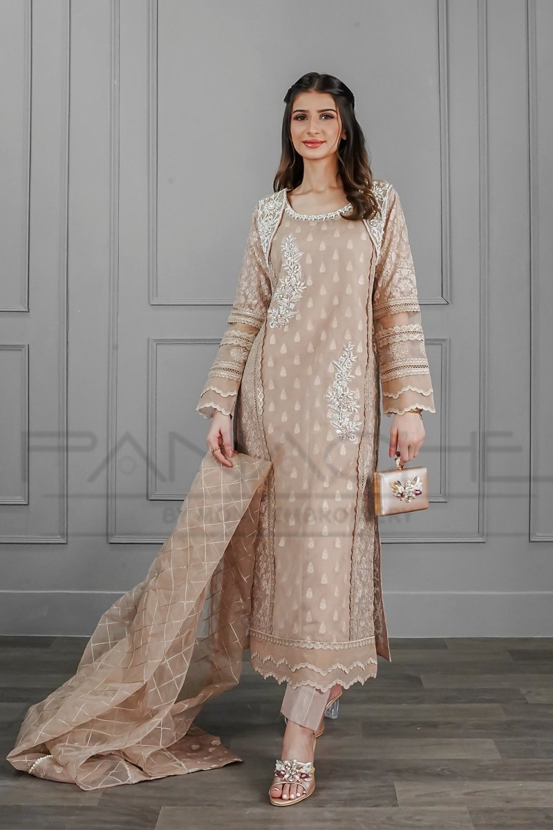 Panache | Pret | Classy Rosette Couture - by - Libasekhas UK - Registered Vendor of : Panache By Mona - 100% Original Designer Dresss