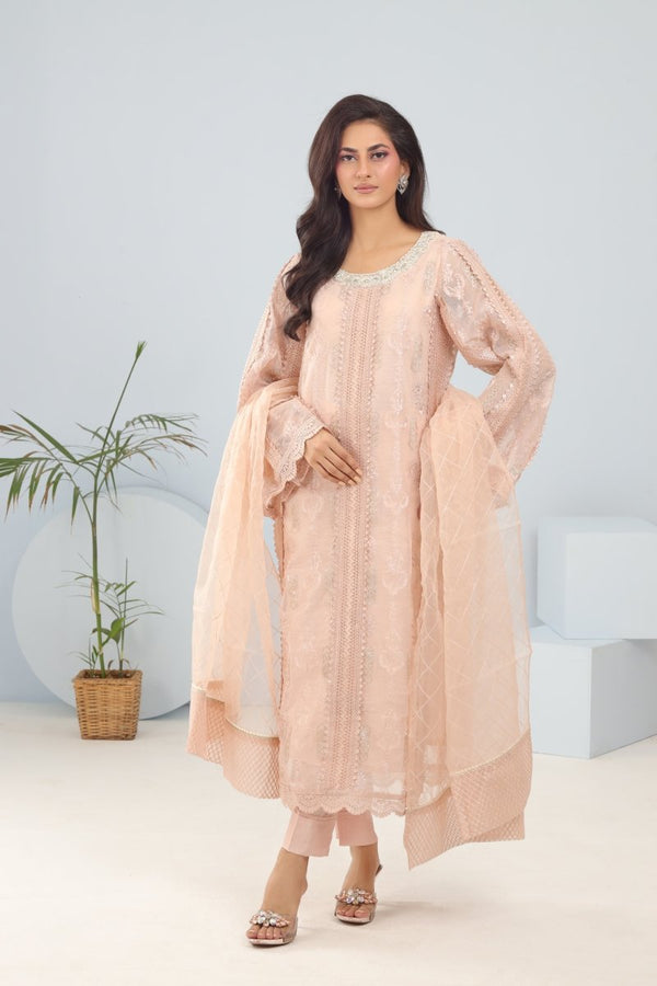 Panache | Pret | Coral Bliss - by - Libasekhas UK - Registered Vendor of : Panache By Mona - 100% Original Designer Dresss