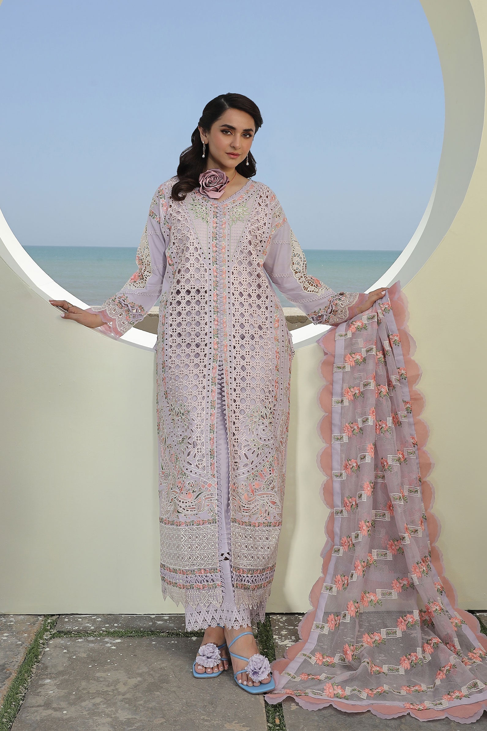 Maryam Hussain | Luxury Lawn 24 | FEROZ - by - Libasekhas UK - Registered Vendor of : Maryam Hussain - 100% Original Designer Dresss
