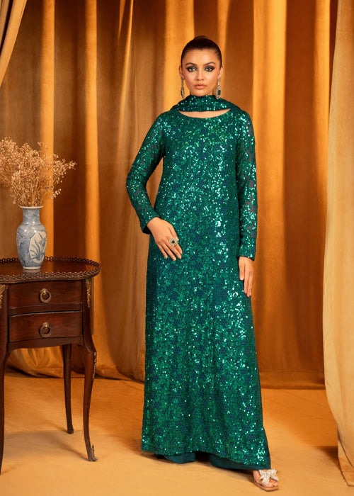 Meeral | Wedding Formals | Aquamarine - by - Libasekhas UK - Registered Vendor of : Meeral - 100% Original Designer Dresss