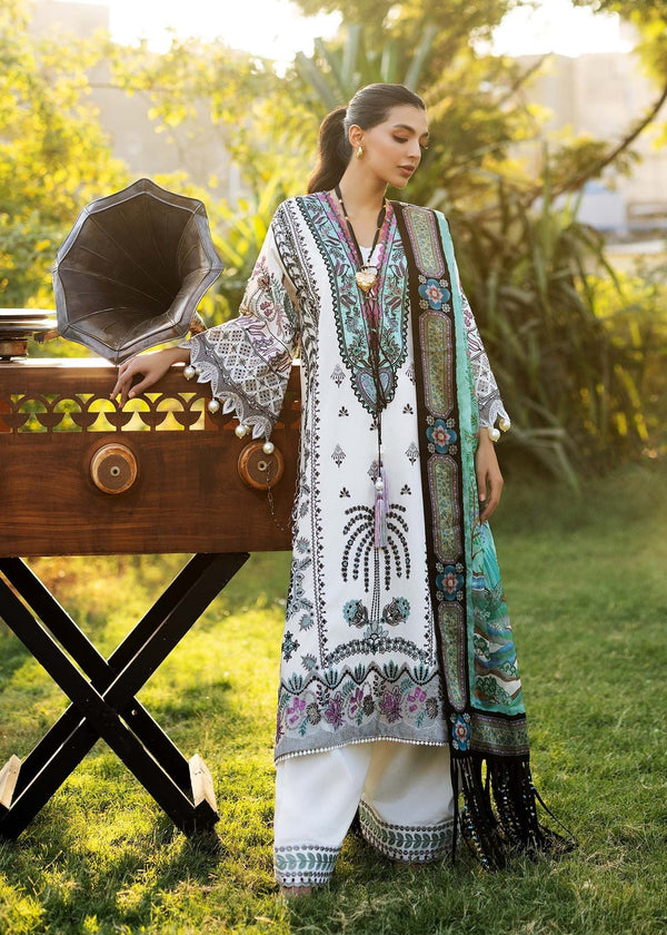 Sadaf Fawad Khan | Siraa Lawn 25 | PALM ISLAND - B - by - Libasekhas UK - Registered Vendor of : Sadaf Fawad Khan - 100% Original Designer Dresss