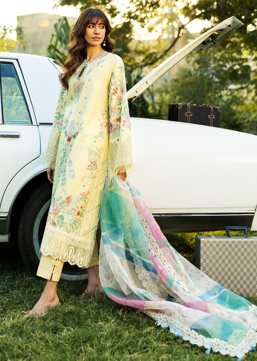 Sadaf Fawad Khan | Siraa Lawn 25 | MID SUMMER EVENING - B - by - Libasekhas UK - Registered Vendor of : Sadaf Fawad Khan - 100% Original Designer Dresss