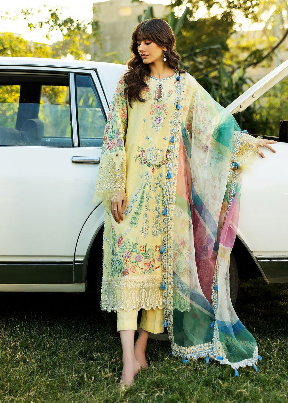 Sadaf Fawad Khan | Siraa Lawn 25 | MID SUMMER EVENING - B - by - Libasekhas UK - Registered Vendor of : Sadaf Fawad Khan - 100% Original Designer Dresss