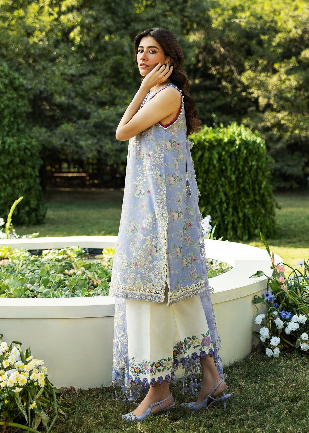 Sadaf Fawad Khan | Siraa Lawn 25 | BLOOM - A - by - Libasekhas UK - Registered Vendor of : Sadaf Fawad Khan - 100% Original Designer Dresss