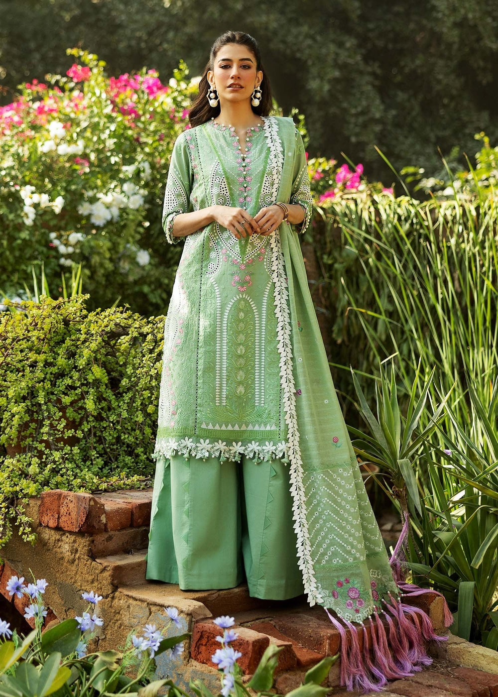 Sadaf Fawad Khan | Siraa Lawn 25 | FRENCH HEARTS - A - by - Libasekhas UK - Registered Vendor of : Sadaf Fawad Khan - 100% Original Designer Dresss