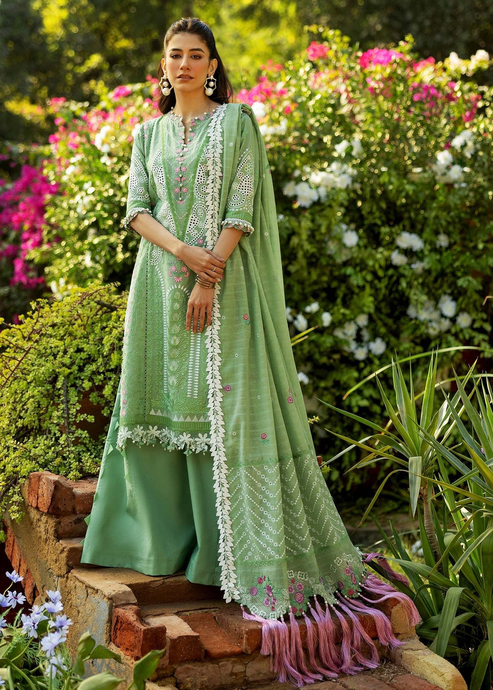 Sadaf Fawad Khan | Siraa Lawn 25 | FRENCH HEARTS - A - by - Libasekhas UK - Registered Vendor of : Sadaf Fawad Khan - 100% Original Designer Dresss