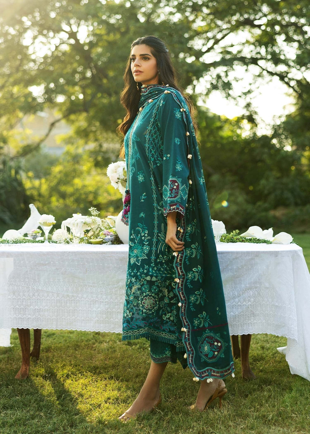 Sadaf Fawad Khan | Siraa Lawn 25 | KOI - B - by - Libasekhas UK - Registered Vendor of : Sadaf Fawad Khan - 100% Original Designer Dresss