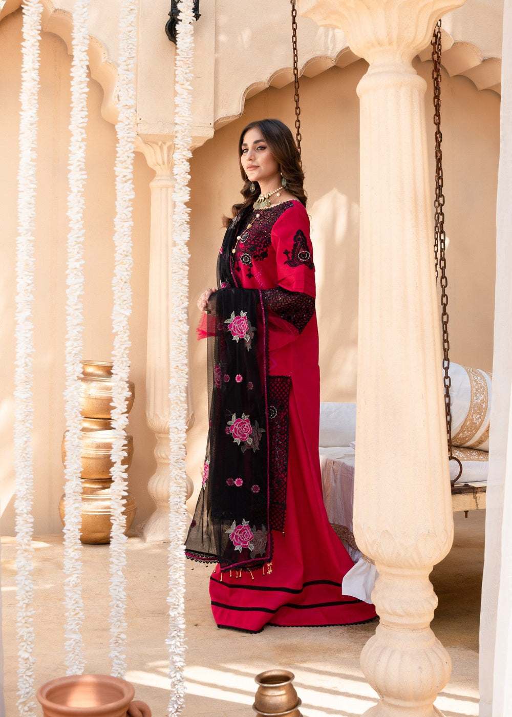 Meem | Singhar 25 |RUBY - by - Libasekhas UK - Registered Vendor of : Meem - 100% Original Designer Dresss