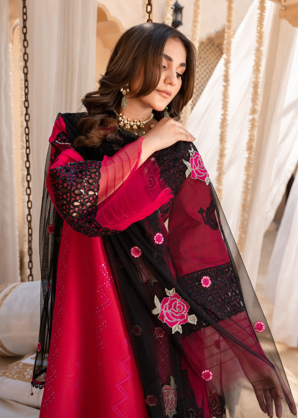 Meem | Singhar 25 |RUBY - by - Libasekhas UK - Registered Vendor of : Meem - 100% Original Designer Dresss