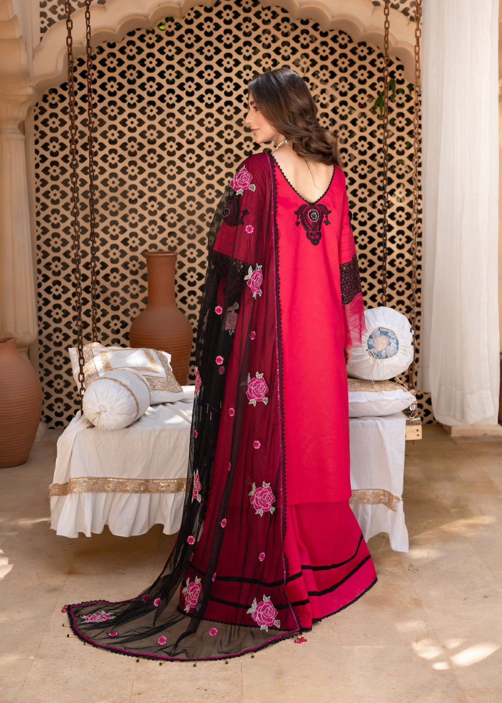 Meem | Singhar 25 |RUBY - by - Libasekhas UK - Registered Vendor of : Meem - 100% Original Designer Dresss
