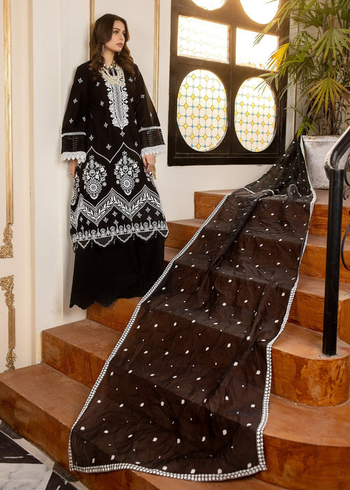 Meem | Anaya 25 | PITCH BLACK - by - Libasekhas UK - Registered Vendor of : Meem - 100% Original Designer Dresss