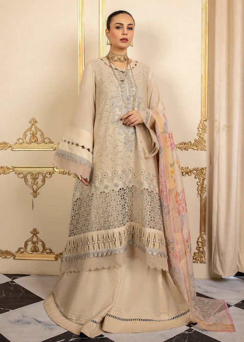 Meem | Anaya 25 | CREAMY LIFE - by - Libasekhas UK - Registered Vendor of : Meem - 100% Original Designer Dresss