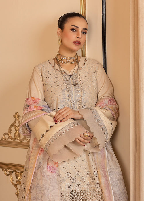 Meem | Anaya 25 | CREAMY LIFE - by - Libasekhas UK - Registered Vendor of : Meem - 100% Original Designer Dresss