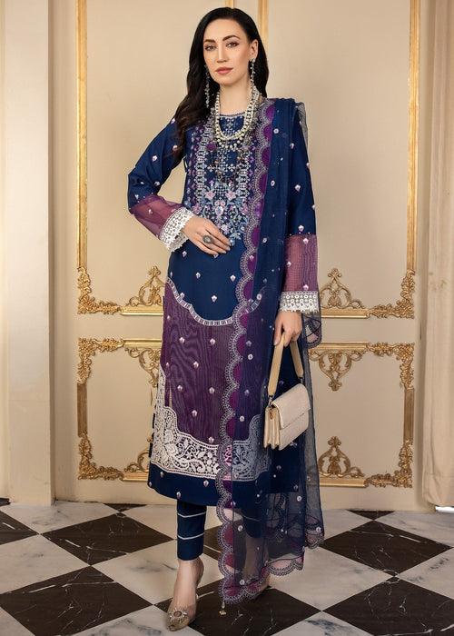 Meem | Anaya 25 | MIDNIGHT SKY - by - Libasekhas UK - Registered Vendor of : Meem - 100% Original Designer Dresss