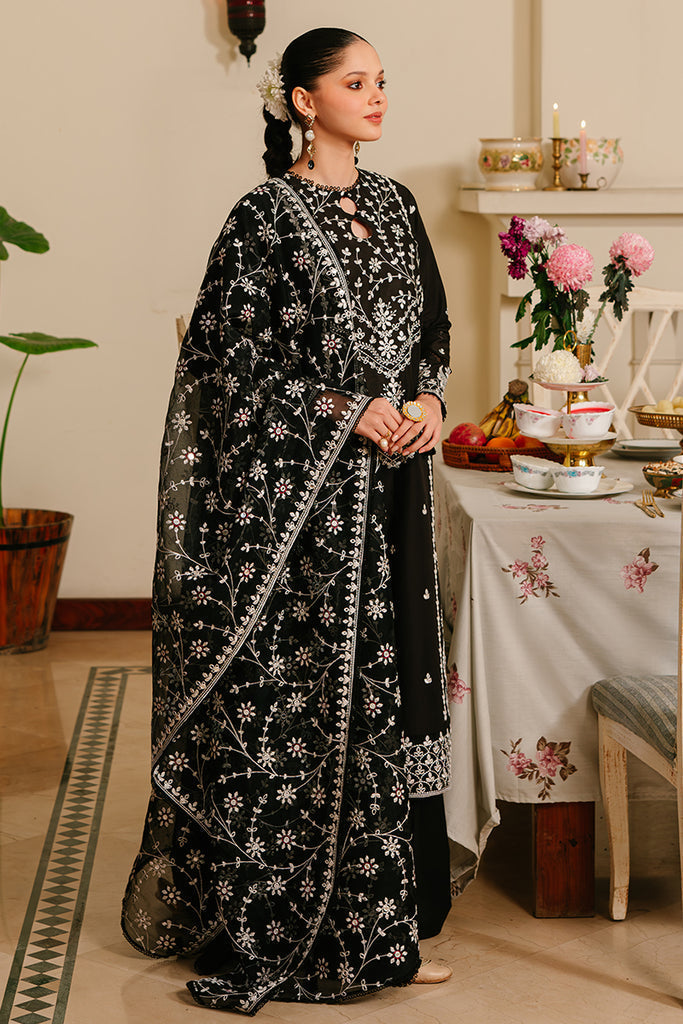 Cross Stitch | Eid Lawn 24 | NOIR ORNATE - by - Libasekhas UK - Registered Vendor of : Cross Stitch - 100% Original Designer Dresss