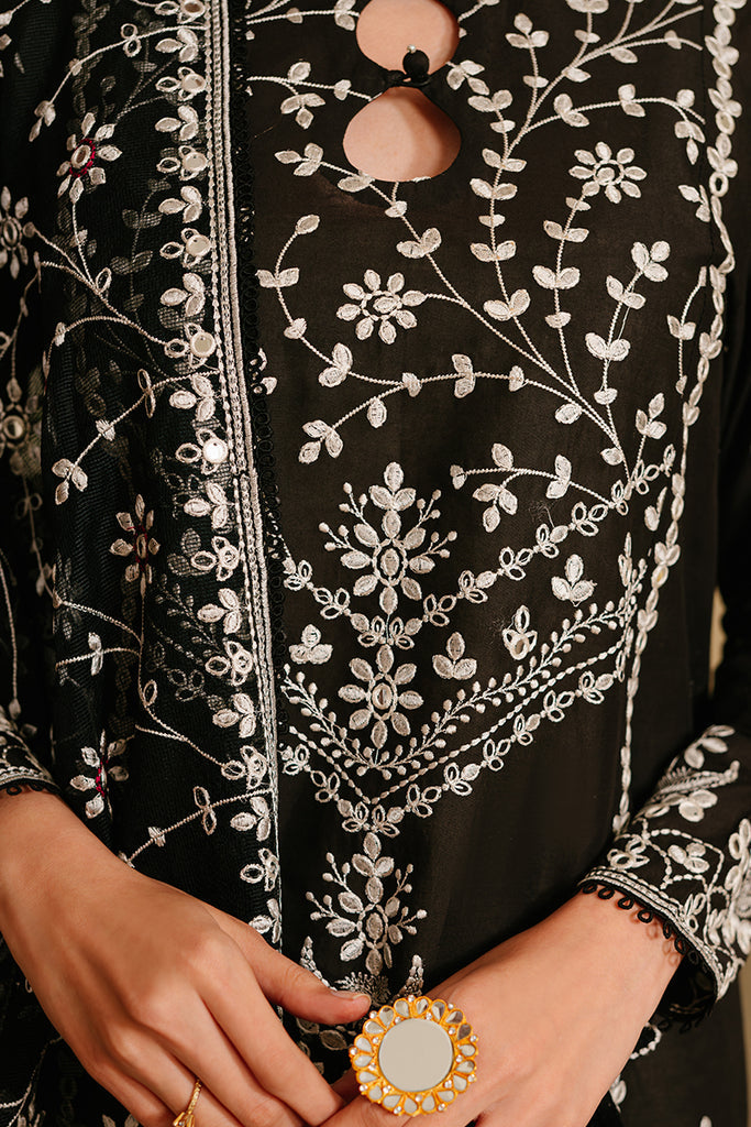 Cross Stitch | Eid Lawn 24 | NOIR ORNATE - by - Libasekhas UK - Registered Vendor of : Cross Stitch - 100% Original Designer Dresss