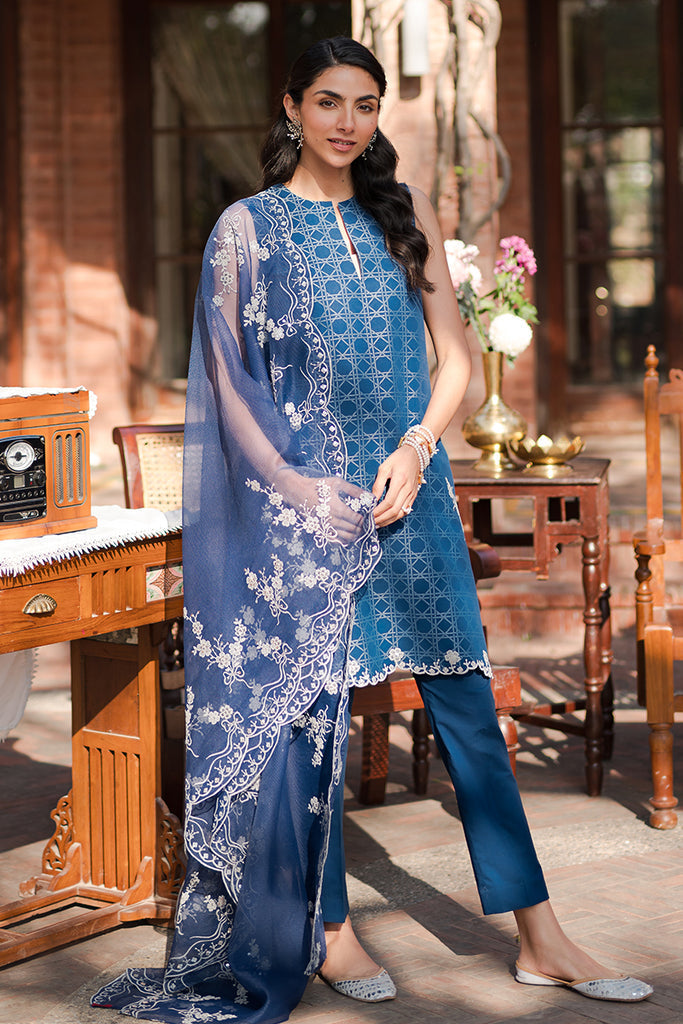 Cross Stitch | Eid Lawn 24 | ANTIQUE ROYAL - by - Libasekhas UK - Registered Vendor of : Cross Stitch - 100% Original Designer Dresss