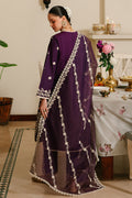Cross Stitch | Eid Lawn 24 | PLUM GRAIN - by - Libasekhas UK - Registered Vendor of : Cross Stitch - 100% Original Designer Dresss