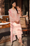 Cross Stitch | Eid Lawn 24 | PEACH GLAM - by - Libasekhas UK - Registered Vendor of : Cross Stitch - 100% Original Designer Dresss