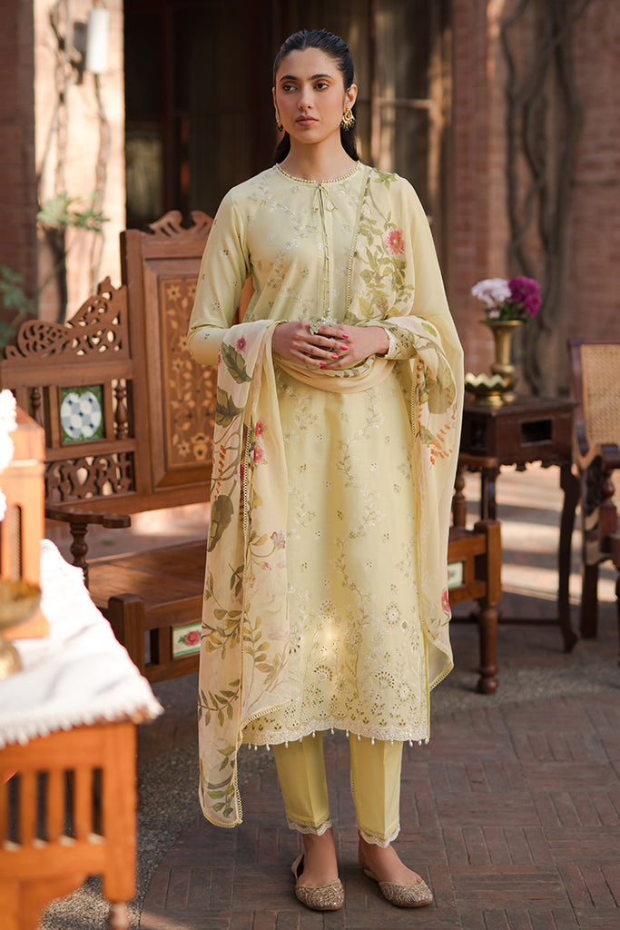 Cross Stitch | Eid Lawn 24 | SAPID FOLIATE - by - Libasekhas UK - Registered Vendor of : Cross Stitch - 100% Original Designer Dresss