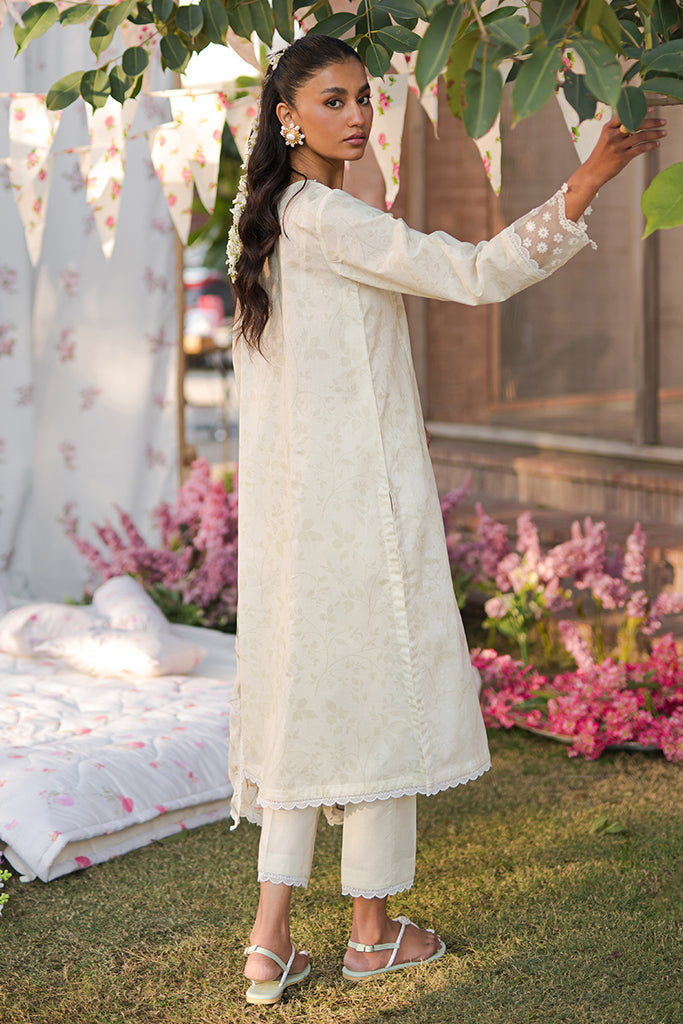 Cross Stitch | Eid Lawn 24 | WHISPERING WHITE - by - Libasekhas UK - Registered Vendor of : Cross Stitch - 100% Original Designer Dresss