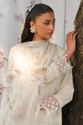 Cross Stitch | Eid Lawn 24 | WHISPERING WHITE - by - Libasekhas UK - Registered Vendor of : Cross Stitch - 100% Original Designer Dresss