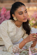 Cross Stitch | Eid Lawn 24 | WHISPERING WHITE - by - Libasekhas UK - Registered Vendor of : Cross Stitch - 100% Original Designer Dresss