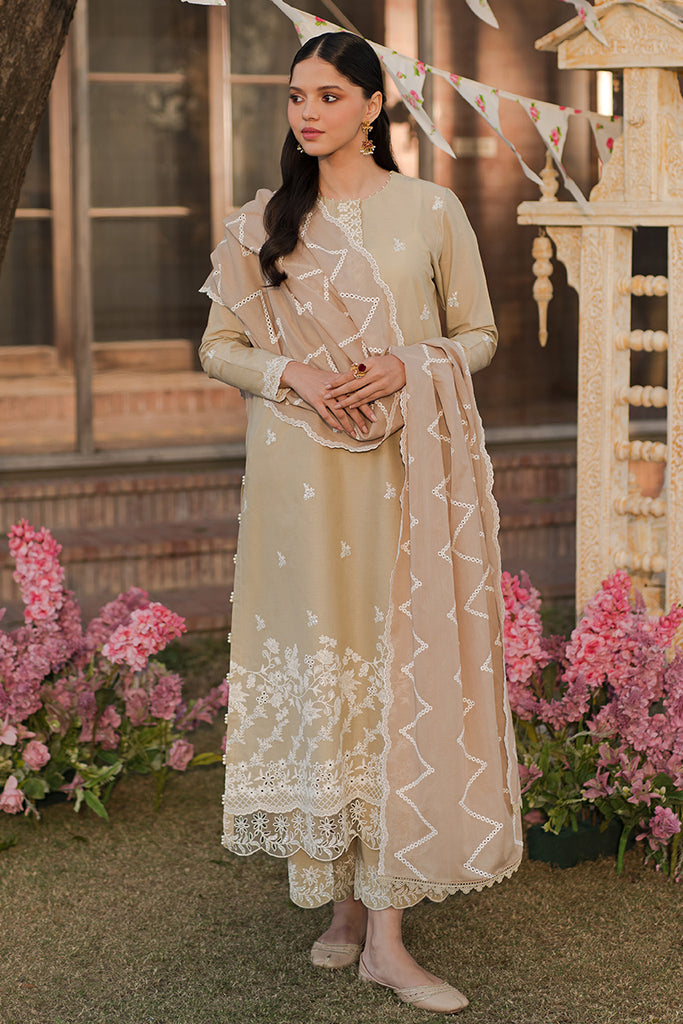 Cross Stitch | Eid Lawn 24 | PALE GREEN - by - Libasekhas UK - Registered Vendor of : Cross Stitch - 100% Original Designer Dresss