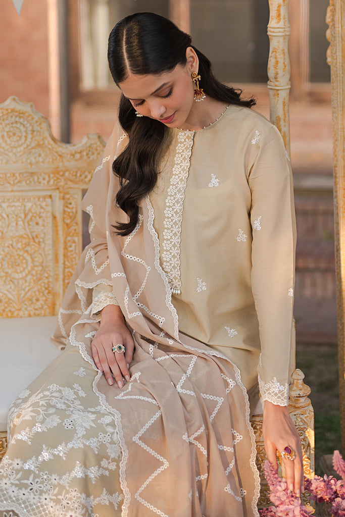 Cross Stitch | Eid Lawn 24 | PALE GREEN - by - Libasekhas UK - Registered Vendor of : Cross Stitch - 100% Original Designer Dresss