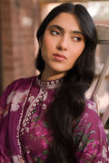Cross Stitch | Eid Lawn 24 | IRIS MAUVE - by - Libasekhas UK - Registered Vendor of : Cross Stitch - 100% Original Designer Dresss