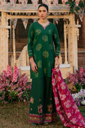 Cross Stitch | Eid Lawn 24 | OPULENT GREEN - by - Libasekhas UK - Registered Vendor of : Cross Stitch - 100% Original Designer Dresss