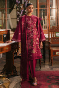 Cross Stitch | Eid Lawn 24 | RUBY MAZE - by - Libasekhas UK - Registered Vendor of : Cross Stitch - 100% Original Designer Dresss