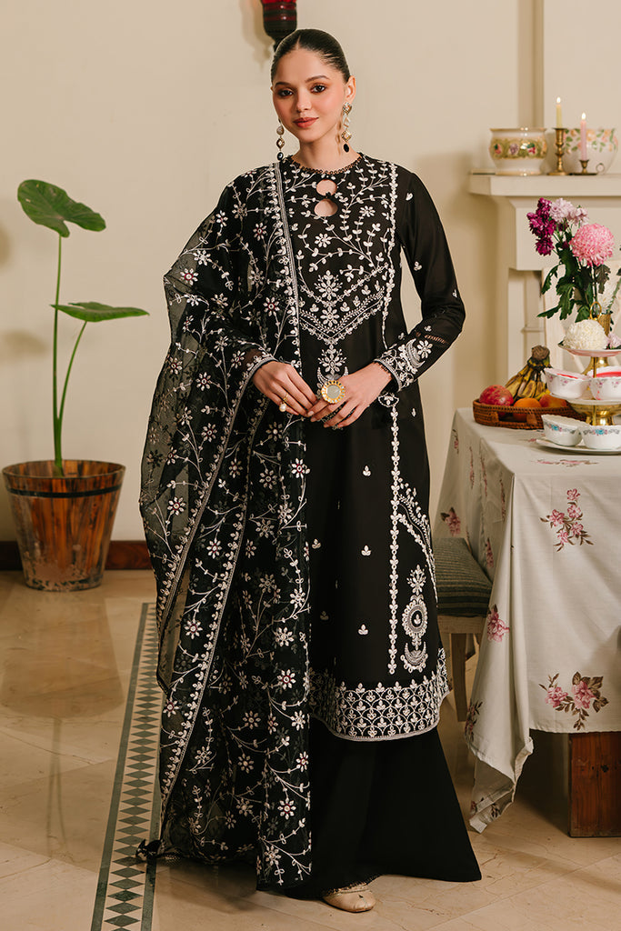 Cross Stitch | Eid Lawn 24 | NOIR ORNATE - by - Libasekhas UK - Registered Vendor of : Cross Stitch - 100% Original Designer Dresss