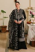 Cross Stitch | Eid Lawn 24 | NOIR ORNATE - by - Libasekhas UK - Registered Vendor of : Cross Stitch - 100% Original Designer Dresss