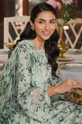 Cross Stitch | Eid Lawn 24 | SAGE SILT - by - Libasekhas UK - Registered Vendor of : Cross Stitch - 100% Original Designer Dresss