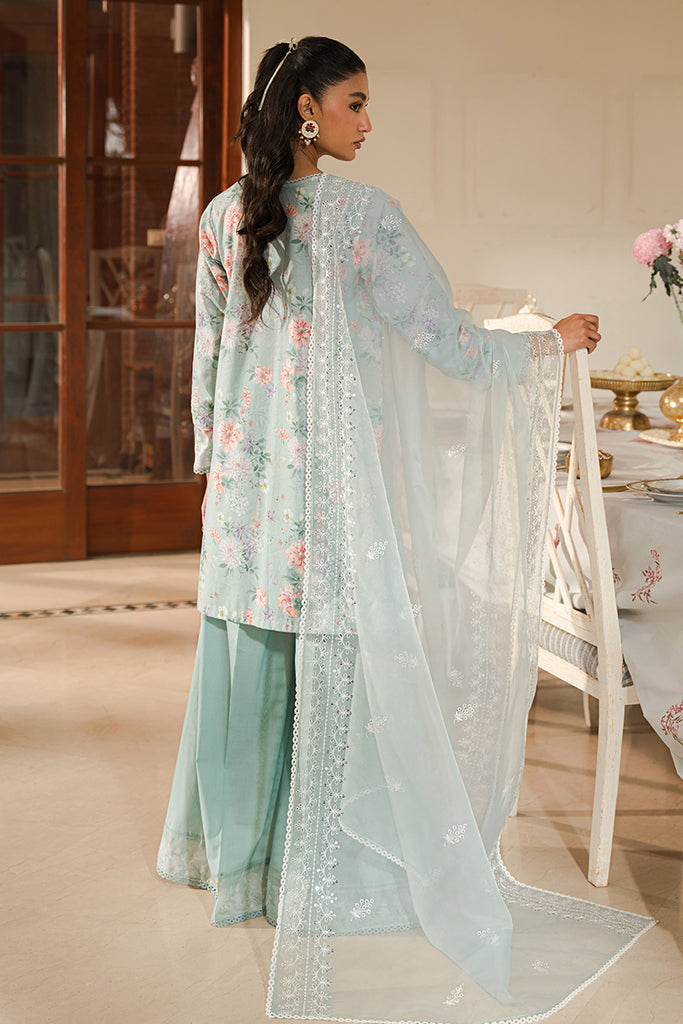 Cross Stitch | Eid Lawn 24 | PEARL FLORAL - by - Libasekhas UK - Registered Vendor of : Cross Stitch - 100% Original Designer Dresss