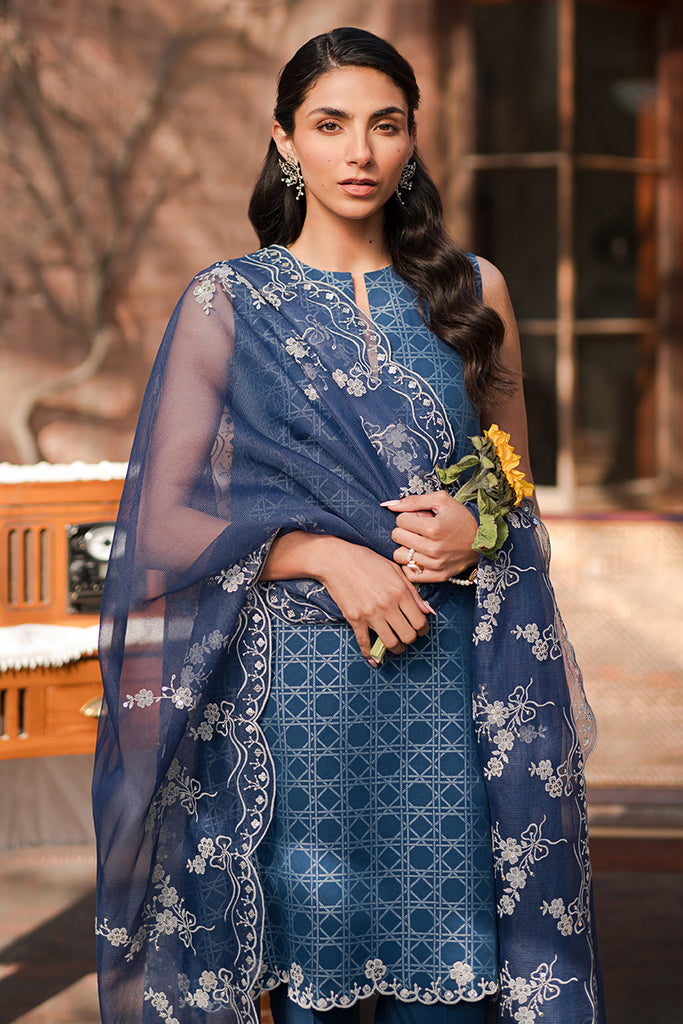 Cross Stitch | Eid Lawn 24 | ANTIQUE ROYAL - by - Libasekhas UK - Registered Vendor of : Cross Stitch - 100% Original Designer Dresss