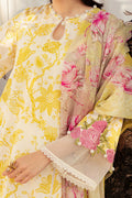 Cross Stitch | Eid Lawn 24 | IVORY GARLAND - by - Libasekhas UK - Registered Vendor of : Cross Stitch - 100% Original Designer Dresss
