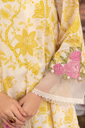 Cross Stitch | Eid Lawn 24 | IVORY GARLAND - by - Libasekhas UK - Registered Vendor of : Cross Stitch - 100% Original Designer Dresss