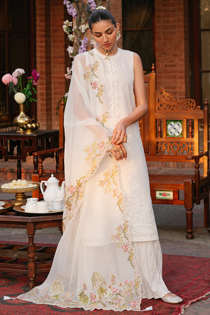 Cross Stitch | Eid Lawn 24 | SYLVAN FLARE - by - Libasekhas UK - Registered Vendor of : Cross Stitch - 100% Original Designer Dresss