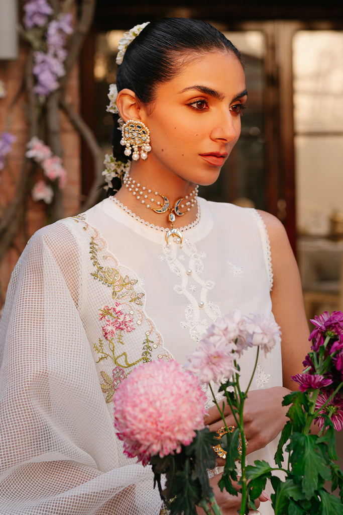 Cross Stitch | Eid Lawn 24 | SYLVAN FLARE - by - Libasekhas UK - Registered Vendor of : Cross Stitch - 100% Original Designer Dresss