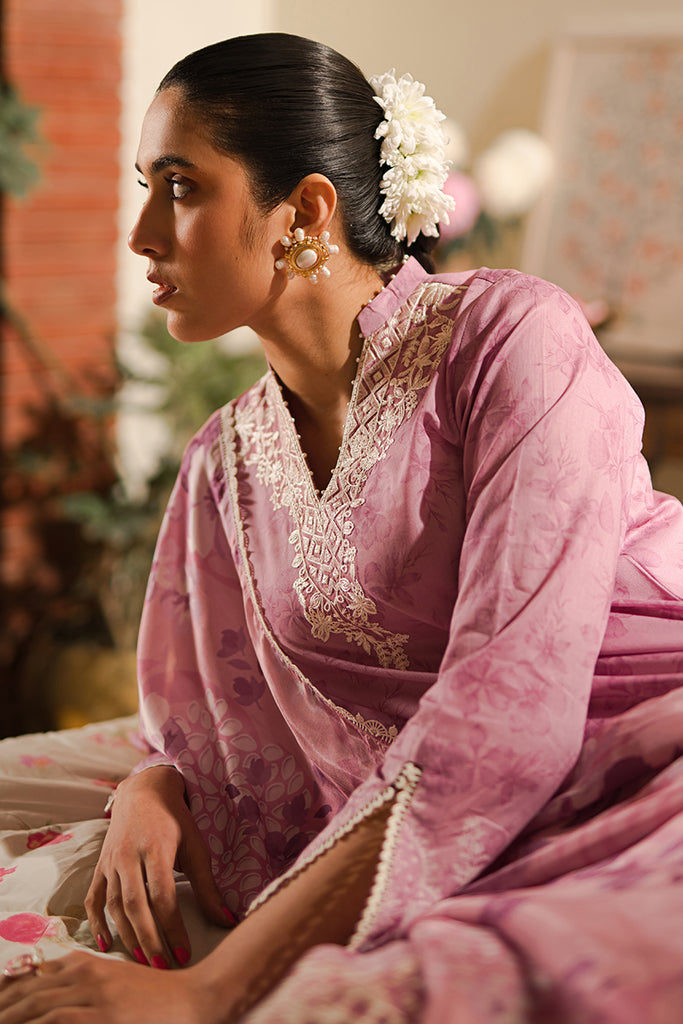 Cross Stitch | Eid Lawn 24 | LILY DREAM - by - Libasekhas UK - Registered Vendor of : Cross Stitch - 100% Original Designer Dresss