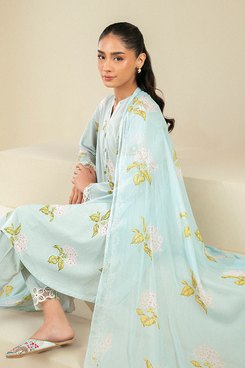 Cross Stitch | Daily Lawn 24 | DIM GRAY-3 PIECE LAWN SUIT - by - Libasekhas UK - Registered Vendor of : Cross Stitch - 100% Original Designer Dresss