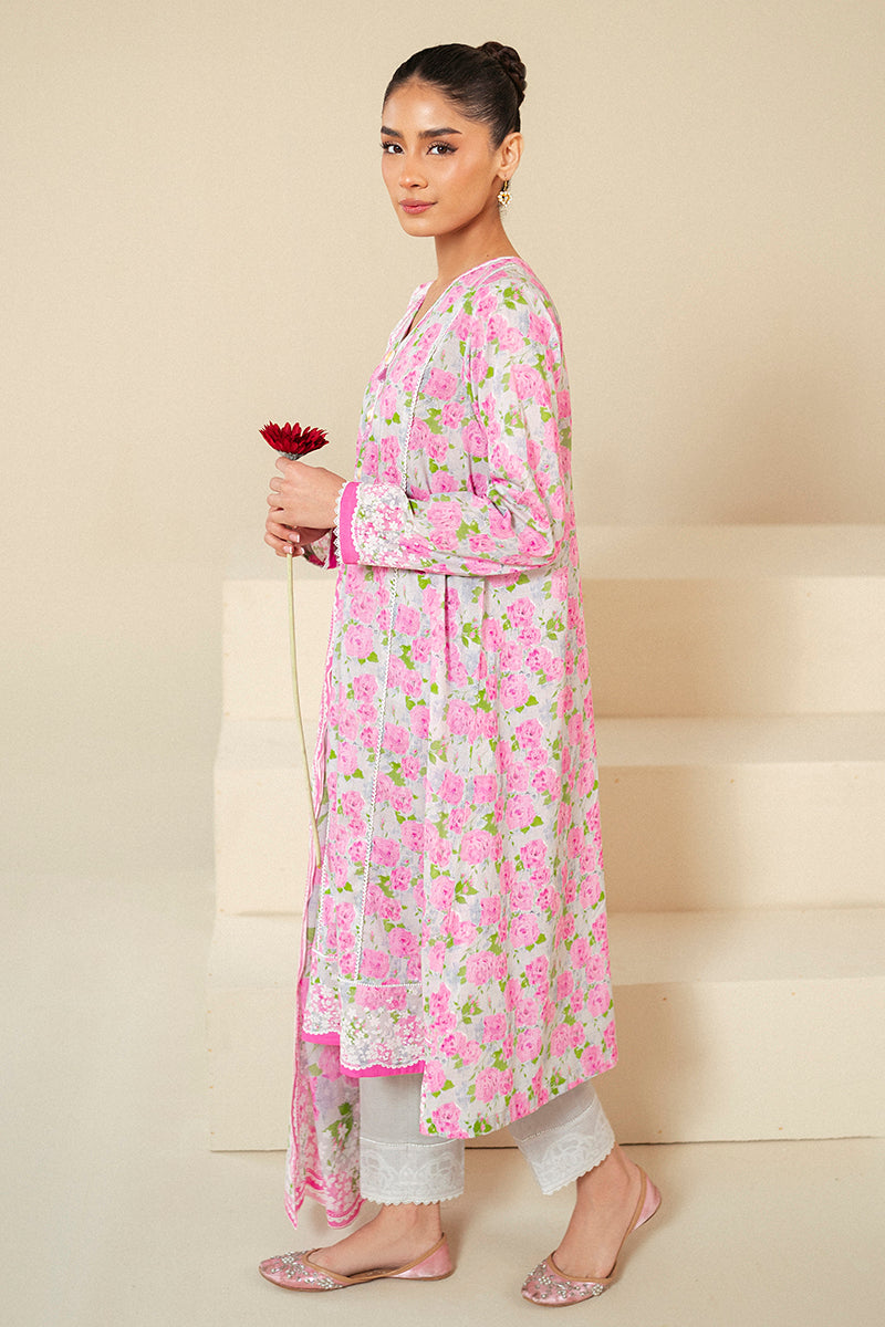 Cross Stitch | Daily Lawn 24 | FLORAL WIND-3 PIECE LAWN SUIT - by - Libasekhas UK - Registered Vendor of : Cross Stitch - 100% Original Designer Dresss